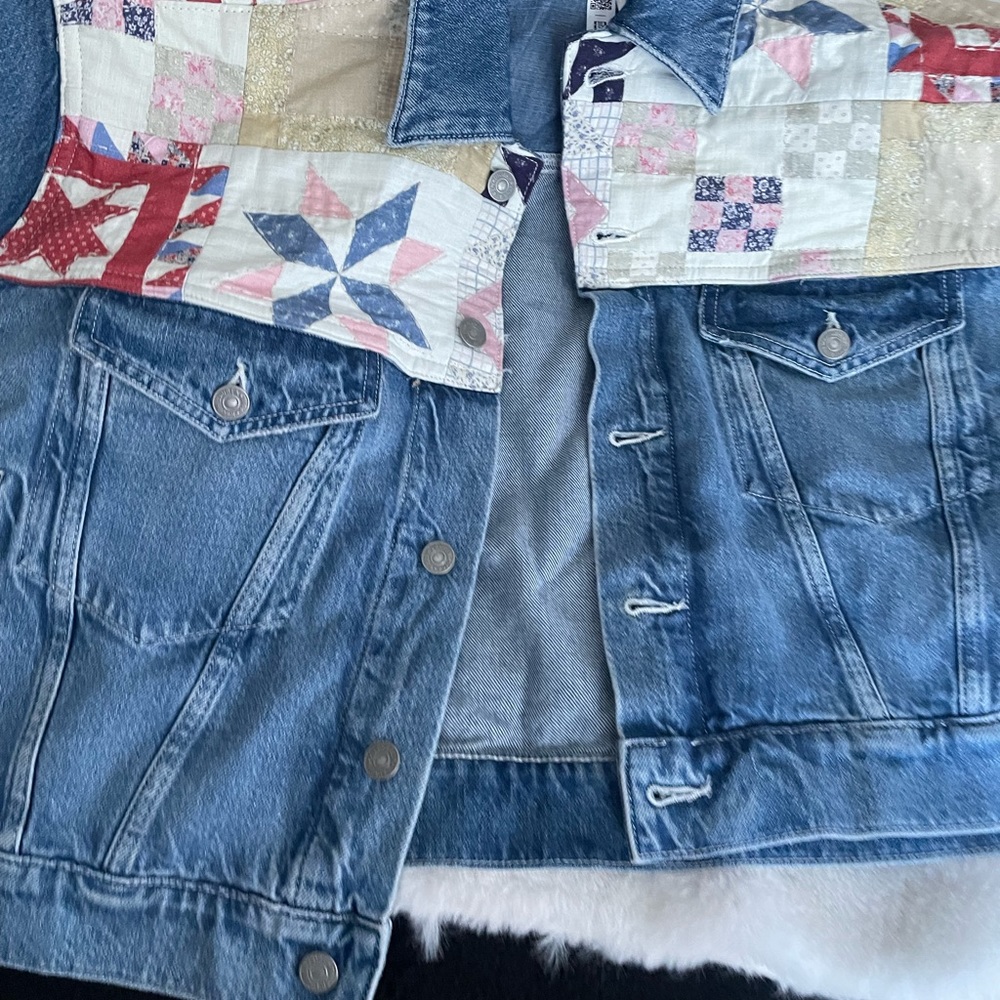 NWT Polo Ralph Lauren Quilted Patchwork Denim Jacket